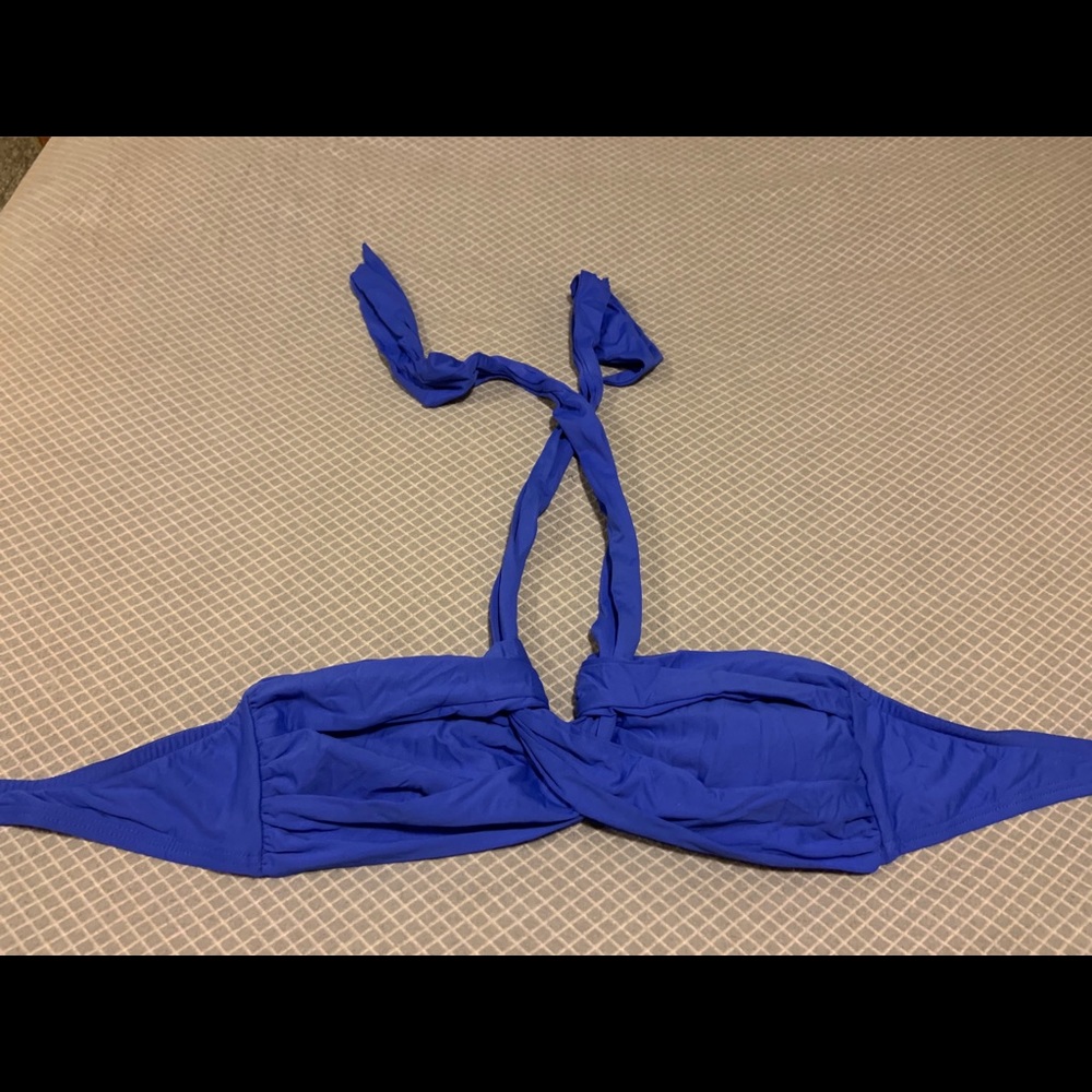 Bright blue/purple bikini top